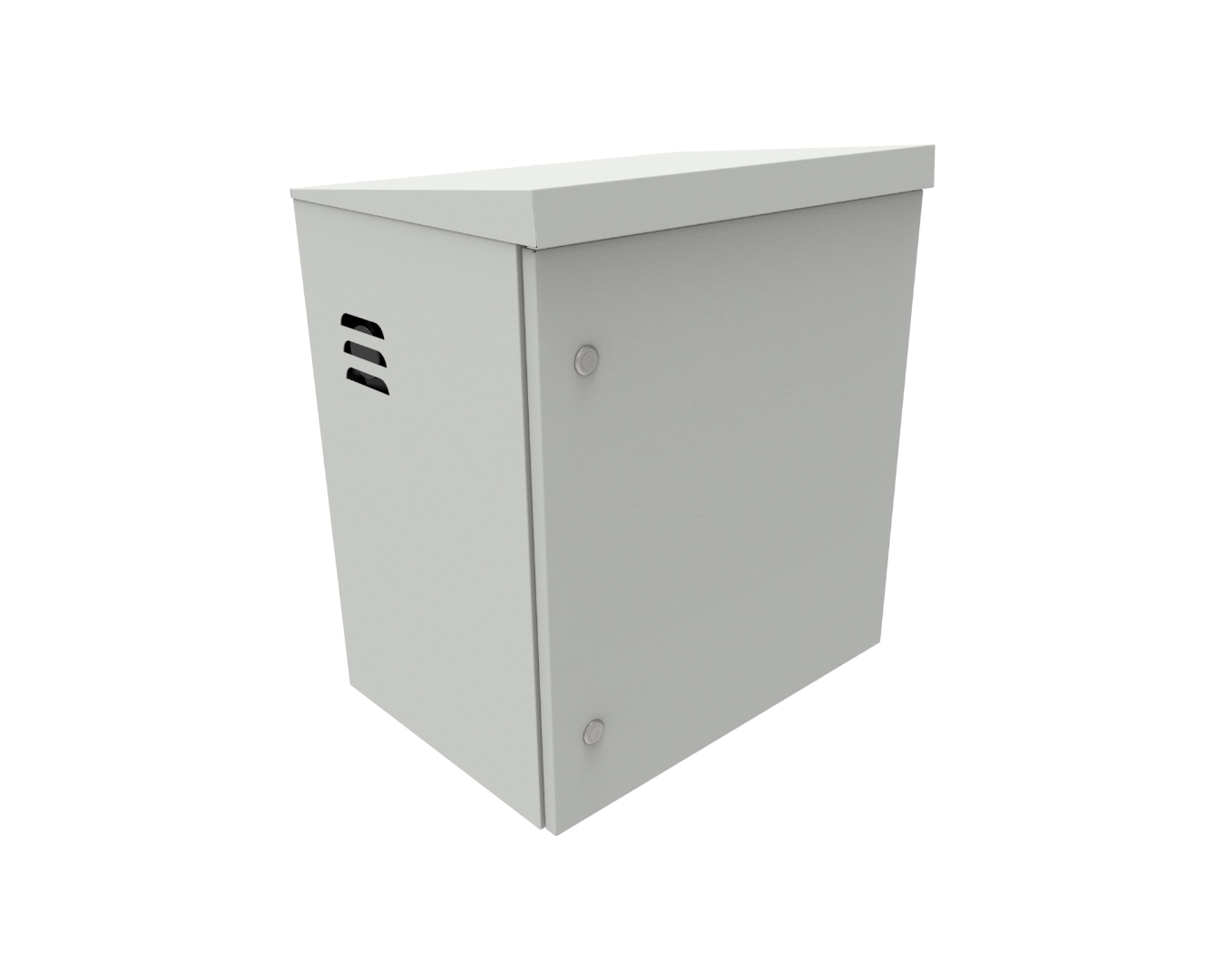 Outdoor cabinets - ventilated mast cabinet: SZM-590/660/430-P-19"-12U-S-R7035